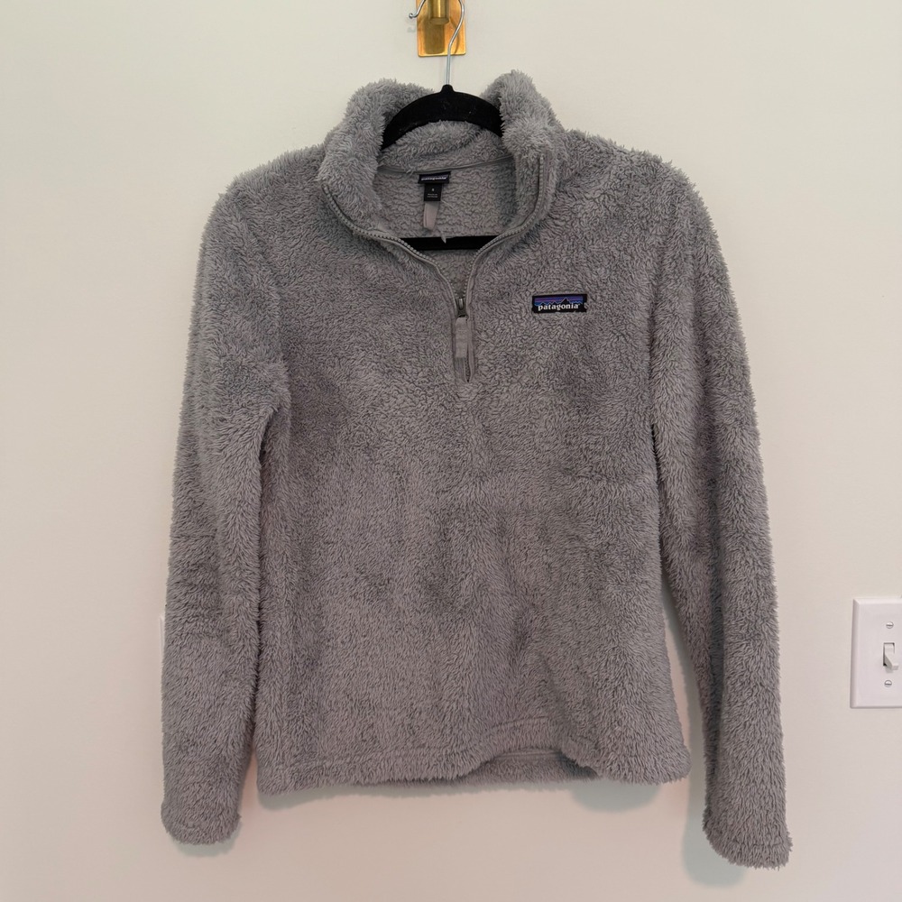 Patagonia Womens Los Gatos 1/4 Zip Fleece Pullover Grey 25235 Size S‎